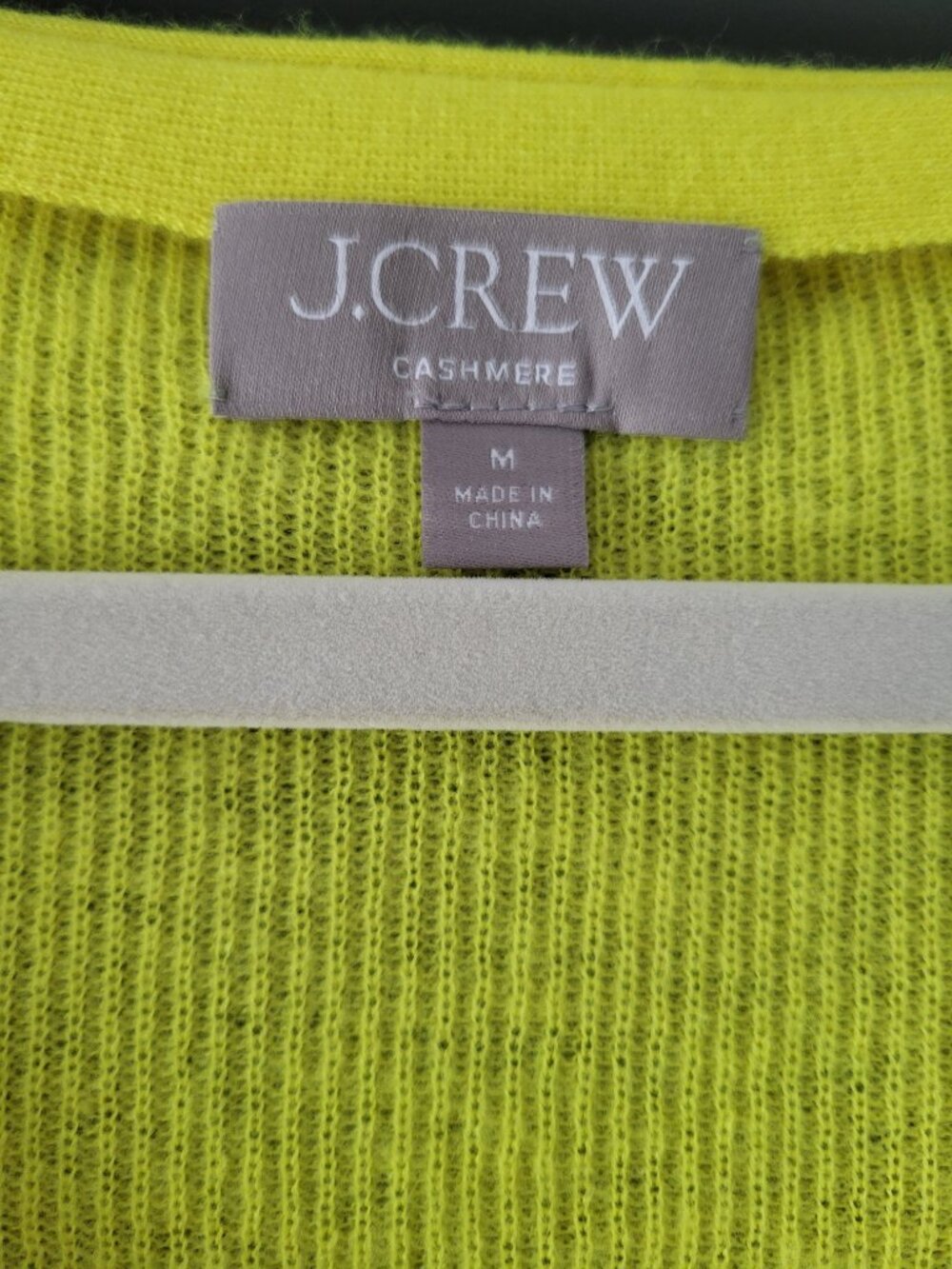 J. Crew Cashmere Yellow Cropped Cardigan Size M - Picture 6 of 9